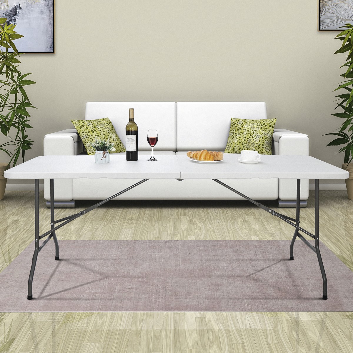 テーブル・チェア・ハンモック THE HALF FOLD MINI TABLE Smart Folding Table Adjustable Height Extendable Multi