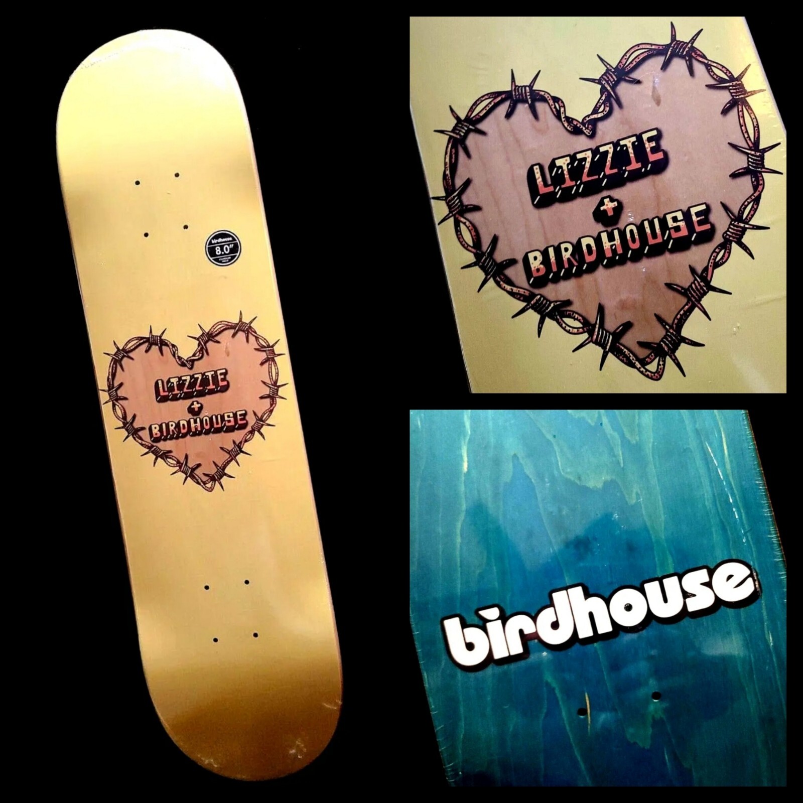 Lizzie Armanto Birdhouse Heart Protection Zelda Skateboard P