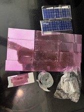 Silver Pink Blue Self-Adhesive Glass Mirror Mosaic Tiles for DIY