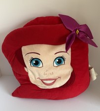 Little Mermaid Ariel pillow head Disney Store 14 x16