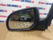 Hyundai i10 2011 MK1 DRIVER SIDE ELECTRIC BLACK WING DOOR MIRROR E4022889