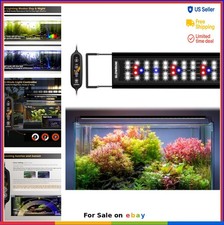 LED Aquarium Light Full Spectrum Dimmable Timer 36-41 Inch Extendable Bracket