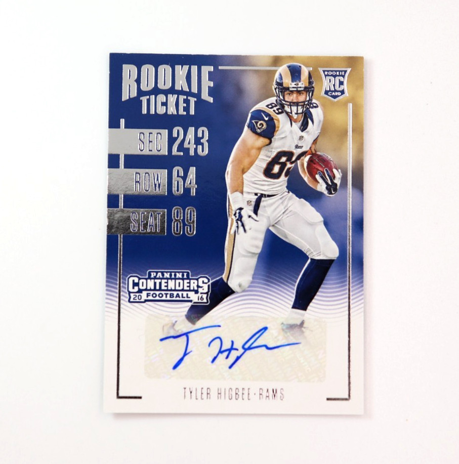 Tyler Higbee Panini Contenders #127 Autograph