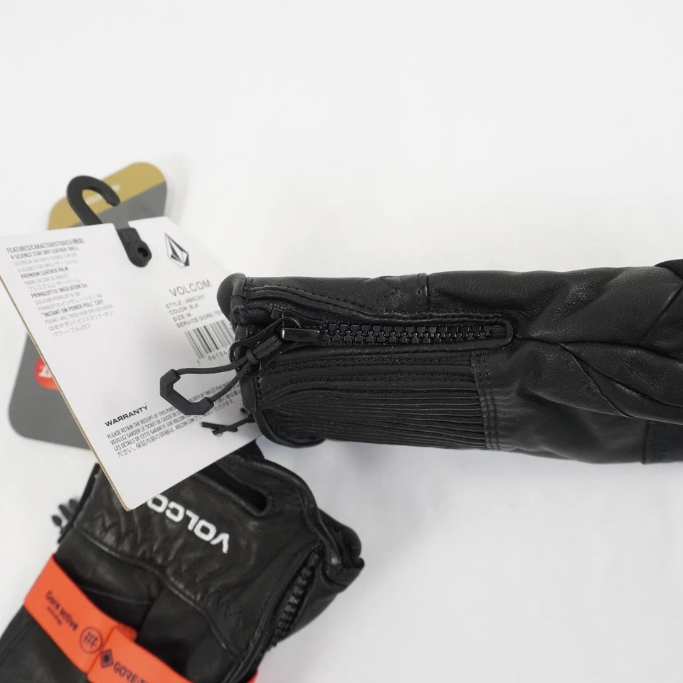 Volcom Service Gore-Tex Leather Snow Mittens In Black - Men's Size Medium - Image 4 of 4
