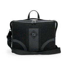 Maletín de negocios Fendi 7va400 FF con logotipo malla negro 7VA400 A46Z F0R9U #BCB1749