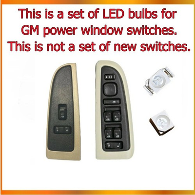 #ad LED Kit for GM Power Window Switches 2003 06 Silverado Tahoe Yukon Escalade $25.99