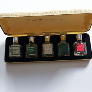 Parfums de France Parfum Miniaturen Set im Etui/Box 5 Flakons ab 1960