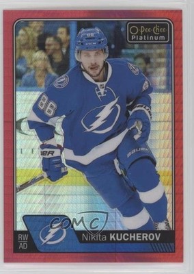 2016-17 O-Pee-Chee Platinum Red Prism 69/199 Nikita Kucherov #23 16au