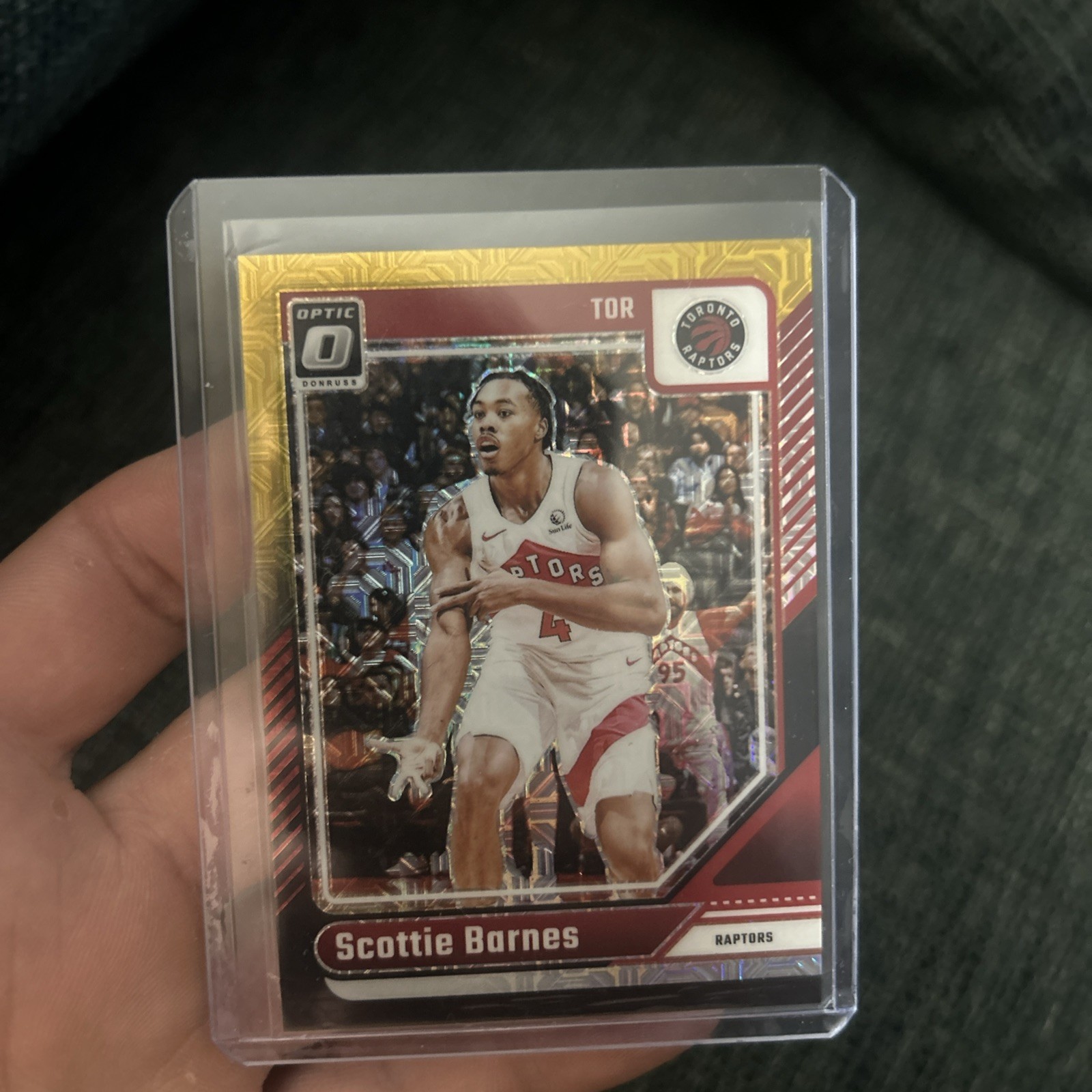 Scottie Barnes 2024-25 Panini Donruss Optic Basketball #8 Gold 2/8