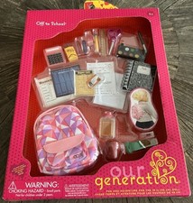 Our Generation Off to School Set For 18 in Dolls Including American Girl New