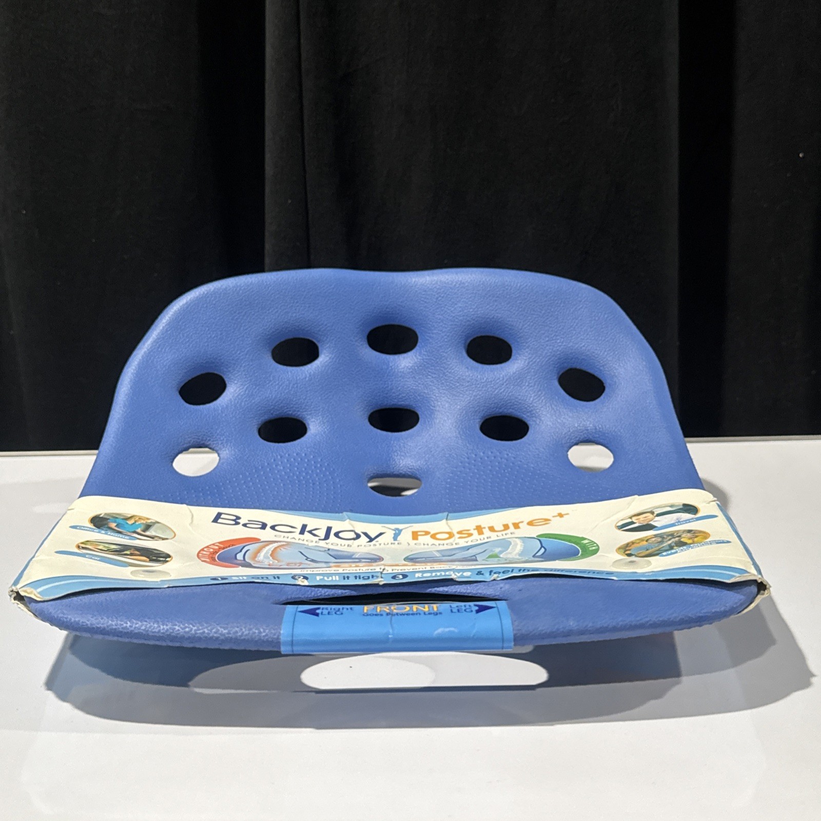 BackJoy SitSmart Posture Plus Support Seat – Blue – New