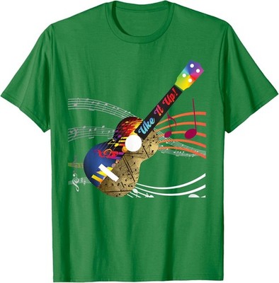 Uke It Up Shirt Music Lover Ukulele Tee Streetwear Cotton T-Shirt S-4XL