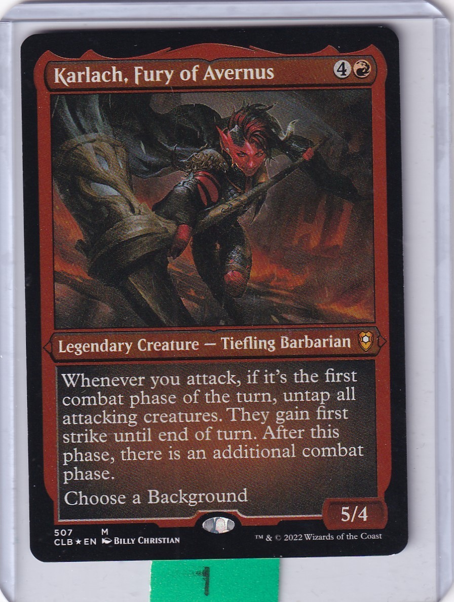 Mtg Commander Legends: Battle for Baldur's Gate Karlach, Fury of Avernus (Etched Foil) Mtg Commander Legends: Battle for Baldur's Gate Karlach, Fury of Avernus (Etched Foil)