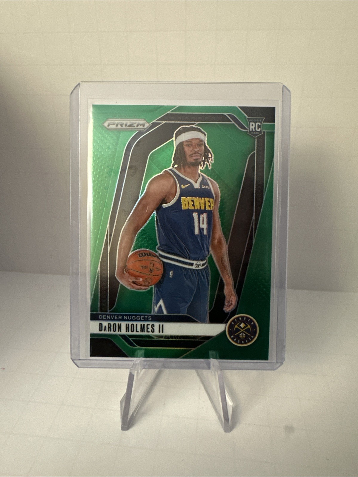 2024-25 Panini Prizm - DaRon Holmes #235 Green Prizm (RC)
