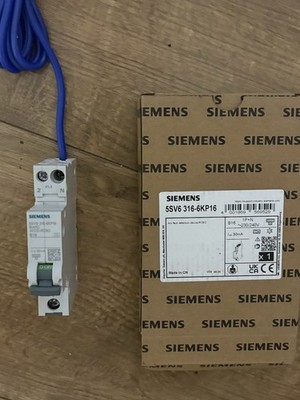 Siemens RCBO AFDD B16 30mA Typ 230/240V 5SV6 316-6KP16 Leitungsschutzschalter