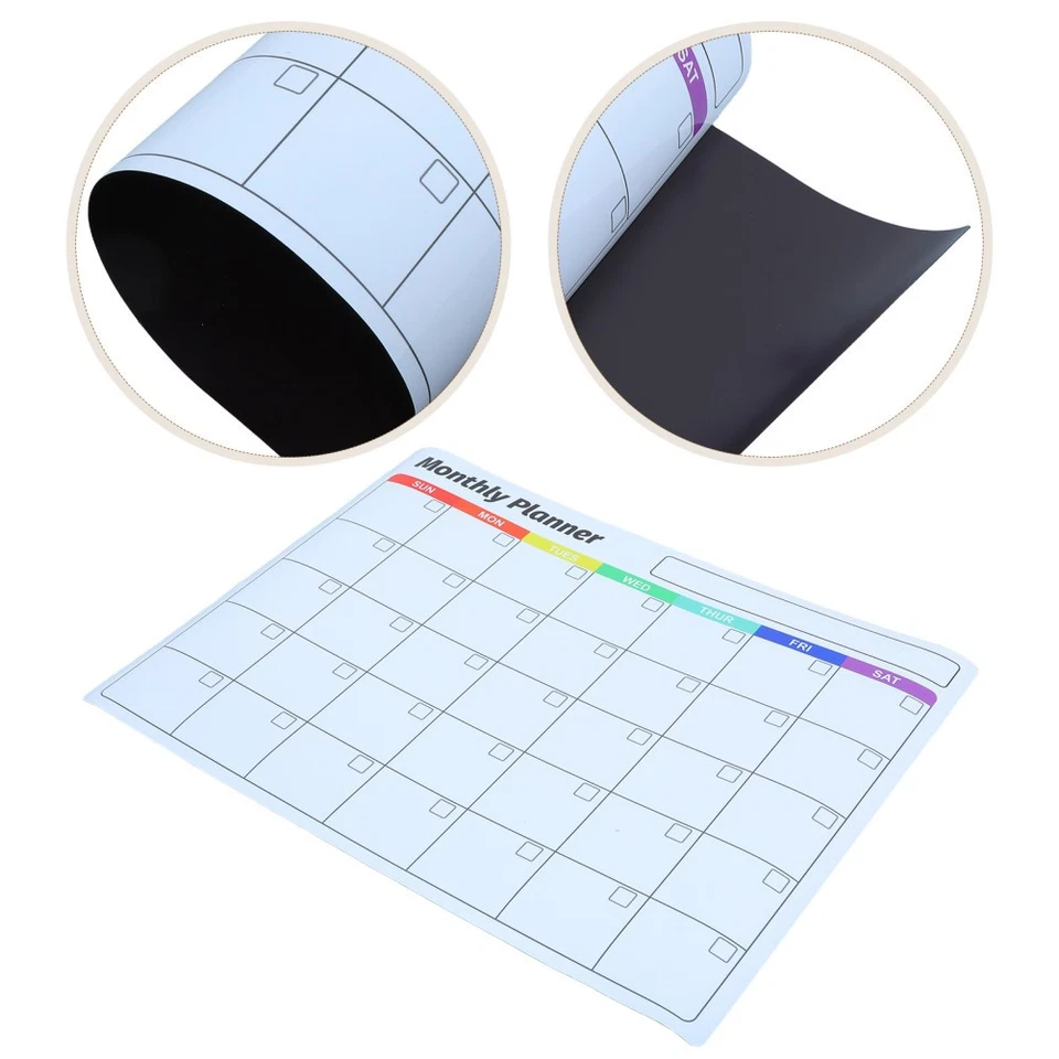  Dry Erase Whiteboard Stickers Drawing Adhesive Chalkboard Calendar - Image 2 of 4