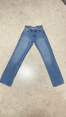 Bershka Jeans Straight Leg, Damen, Hellblau, Größe 32
