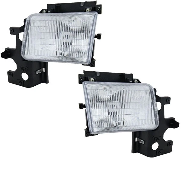 Para 94-97 Ram Van Tamaño Completo Faro Faro Faro Luz Lámpara con Bombilla JUEGO PAR Foto 3 de 4