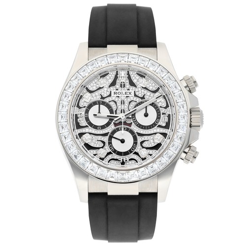 Rolex Daytona 116589TBR 40mm 'Eye of the Tiger' Oysterflex Strap White Gold W...