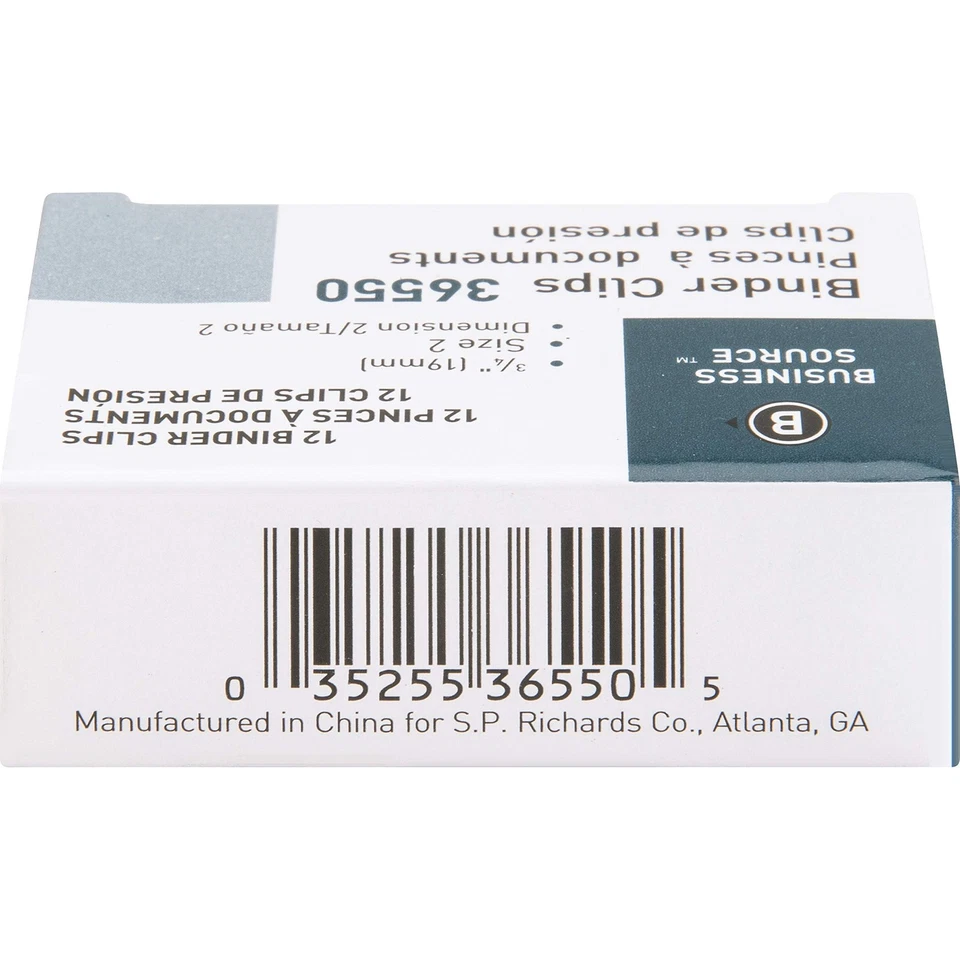 Pequeño clip de papel negro abrazadera clips de carpeta agarre potente oficina aula uso Foto 4 de 4