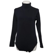 Falke, Body, Größe: 44/46, Schwarz, Baumwolle/Elasthan/Polyamid, Einfarbig #biK