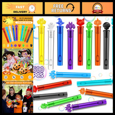 500 PCS Mini Bubble Wands Party Favors for Kids - Halloween, 10 Colors, Fun Toys