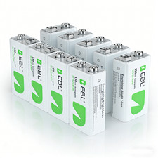 EBL 9V Rechargeable Ni-MH Battery 150mAh,9-Volt Lot