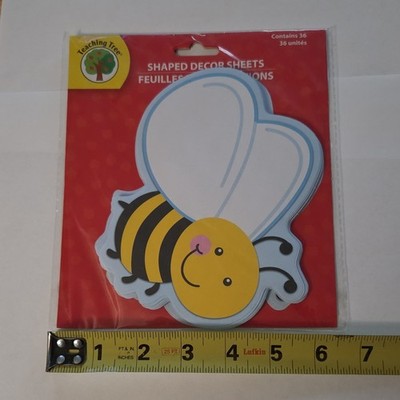 Teaching Tree Bee Shaped Decor Sheets Children's Animal Theme 36 Pack