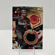 2024 Topps Holiday Baseball GAME USED RELIC RC-EJ Eloy Jimenez, White Sox