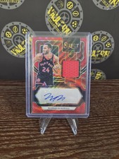 Markquis Nowell 2023-24 Panini Select RC Rookie Patch Auto Red Wave RPA Raptors