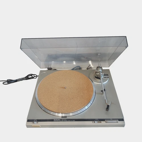 Technics SL-Q200 Direct Drive Auto Turntable w Cartidge Needle DustCover Cracked