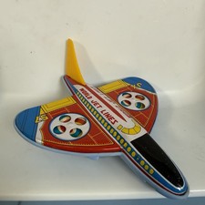 Vintage tin Toy Plane World Jet Lines JX 88 Metal and Plastic Vintage hong kong
