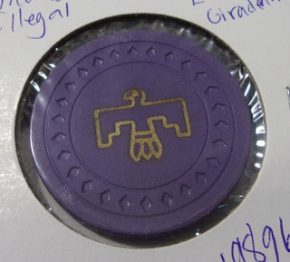 THUNDERBIRD ILLEGAL CASINO NCV gaming poker chip E. Cape Girardeau Illinois