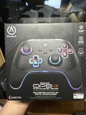 PowerA Ops V3 Pro Wireless Controller Compatible with PC and Cloud Gaming, Black