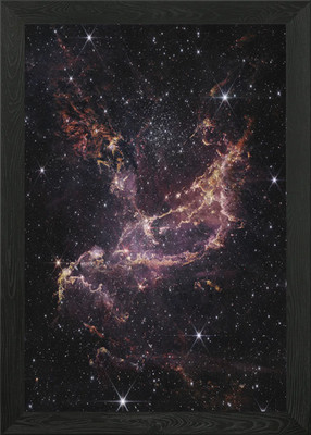 NGC 346 NIRCam Bild gerahmt Wandbild Poster Leinwanddruck Bild