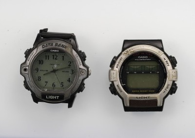 Casio Illuminator Watch Men FT-200 ABX-23 Data Bank 50-100m Quartz NON WORKING