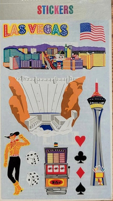 Las Vegas Strip Nevada Gambling Blackjack Machine Mead Mrs. Grossman's Stickers