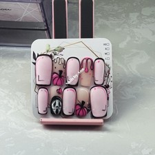 Halloween Press-On Nails Size M Square Shape Press On Nails