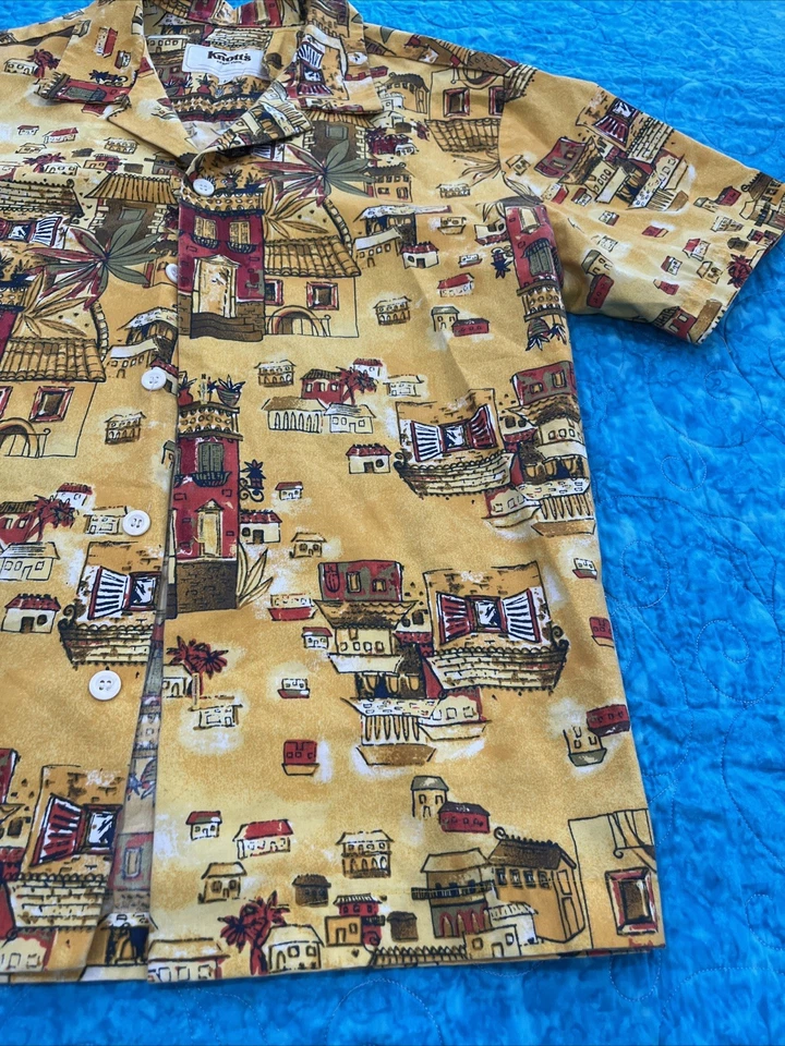 Camisa Uniforme Knott's Berry Farm Años 80 Ghost Town Entrance Para Hombres De Colección Talla L Foto 3 de 4