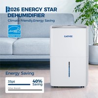 20L/Day Smart Dehumidifier w/5L Water Tank,Large Dehumidifier for Bedroom white