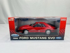 WELLY LIMITED EDITION DIECAST 1986 FORD MUSTANG SVO 1:18 - RED MODEL CAR