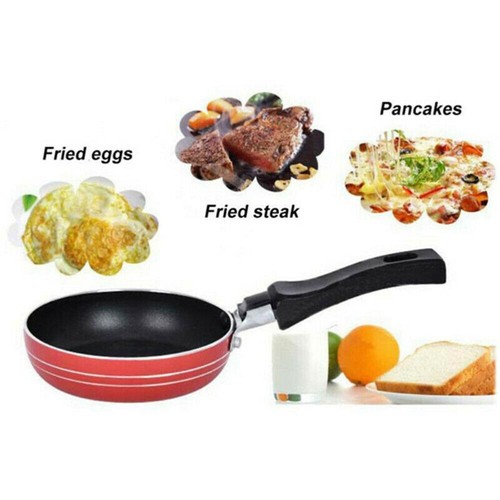 Fried Eggs Round Mini Cookware Griddle Pan Skillet Saucepan Frying Pan - Picture 9 of 12