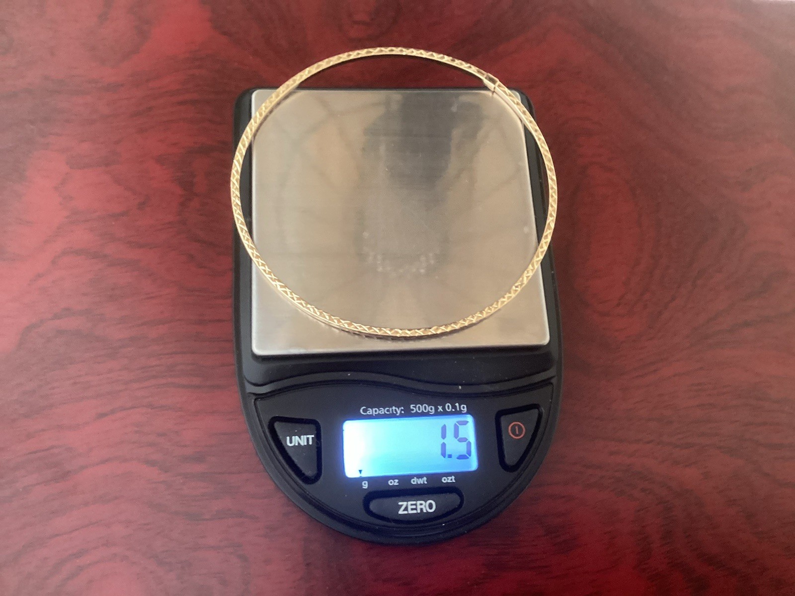 Solid 14KT Rose Gold Polished Thin Bangle Bracele… - image 10