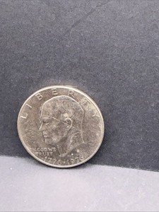 1976 Eisenhower Bicentennial Dollar Coin Liberty Bell Moon $1 Coin Circulated