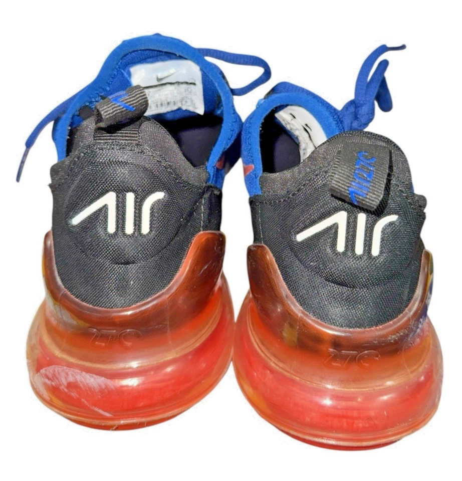 Nike Air Max 270 WOMENS SZ 8 PRE-OWNED Racer Blue Hyper Crimson Shoe AH8050-900 - Image 4 of 4