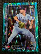 Mason Fluharty 032/299 Rookie Aqua Raywave #USC161  Blue Jays