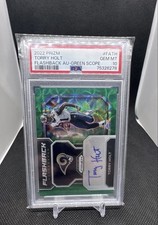 2022 PANINI PRIZM FLASHBACK AUTOGRAPH TORRY HOLT FLASHBACK AU-GREEN SCOPE PSA 10