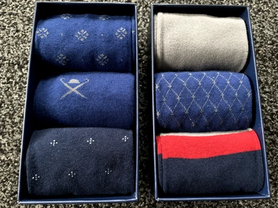 Hackett 'London' Mens 3 Pairs Socks in Presentation Gift Box - 7-11 RRP £45