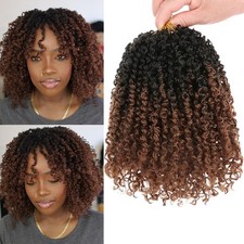 Unionbeauty 8 Inch Pre-looped Yanky Twist Crochet Hair 8Packs 30 Strands/PCS ...