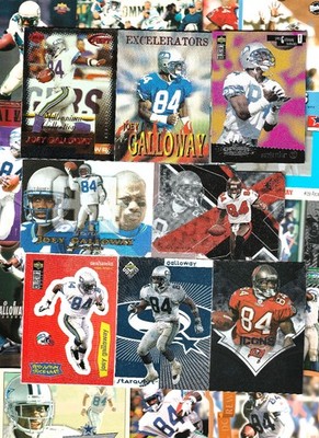 Super JOEY GALLOWAY lot 50 diff w/ inserts SEATTLE SEAHAWKS DALLAS COWBOYS+